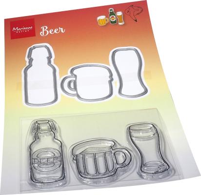 HT1664 HETTY'S BEER STAMP & DIE SET