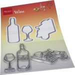 HT1665 HETTY'S WINE STAMP & DIE SET
