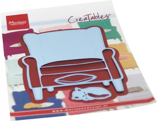 LR0688 Metal Die Marianne Design - Creatables - ARMCHAIR & KITTEN