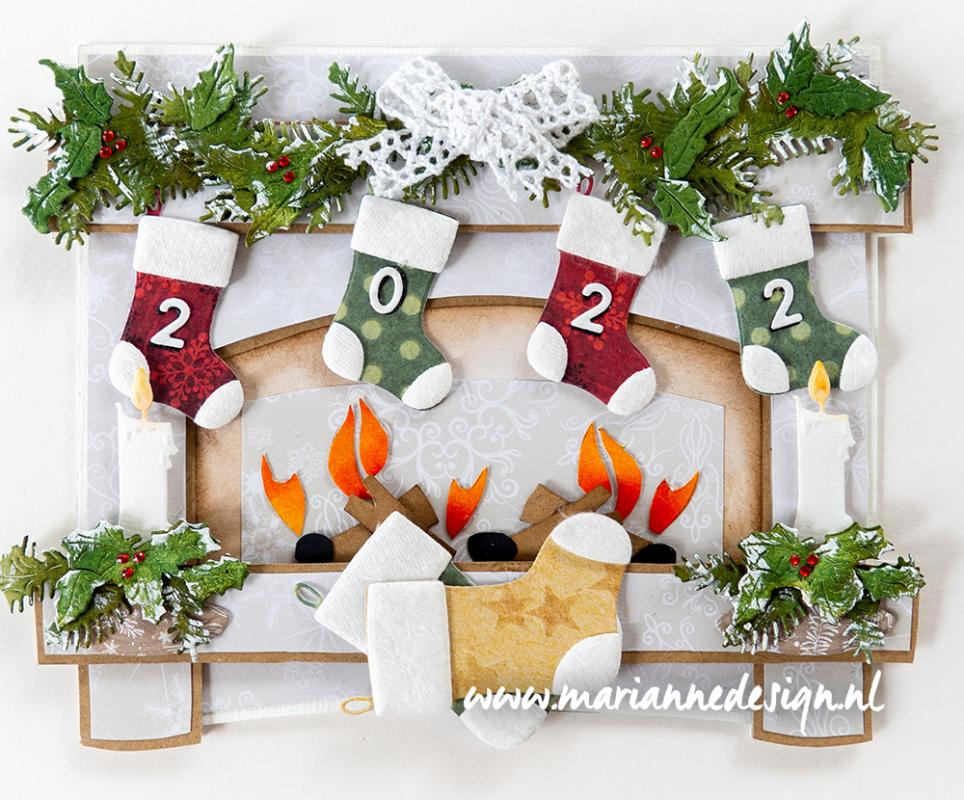 LR0733 Metal Die Marianne Design - Creatables - CHRISTMAS STOCKINGS