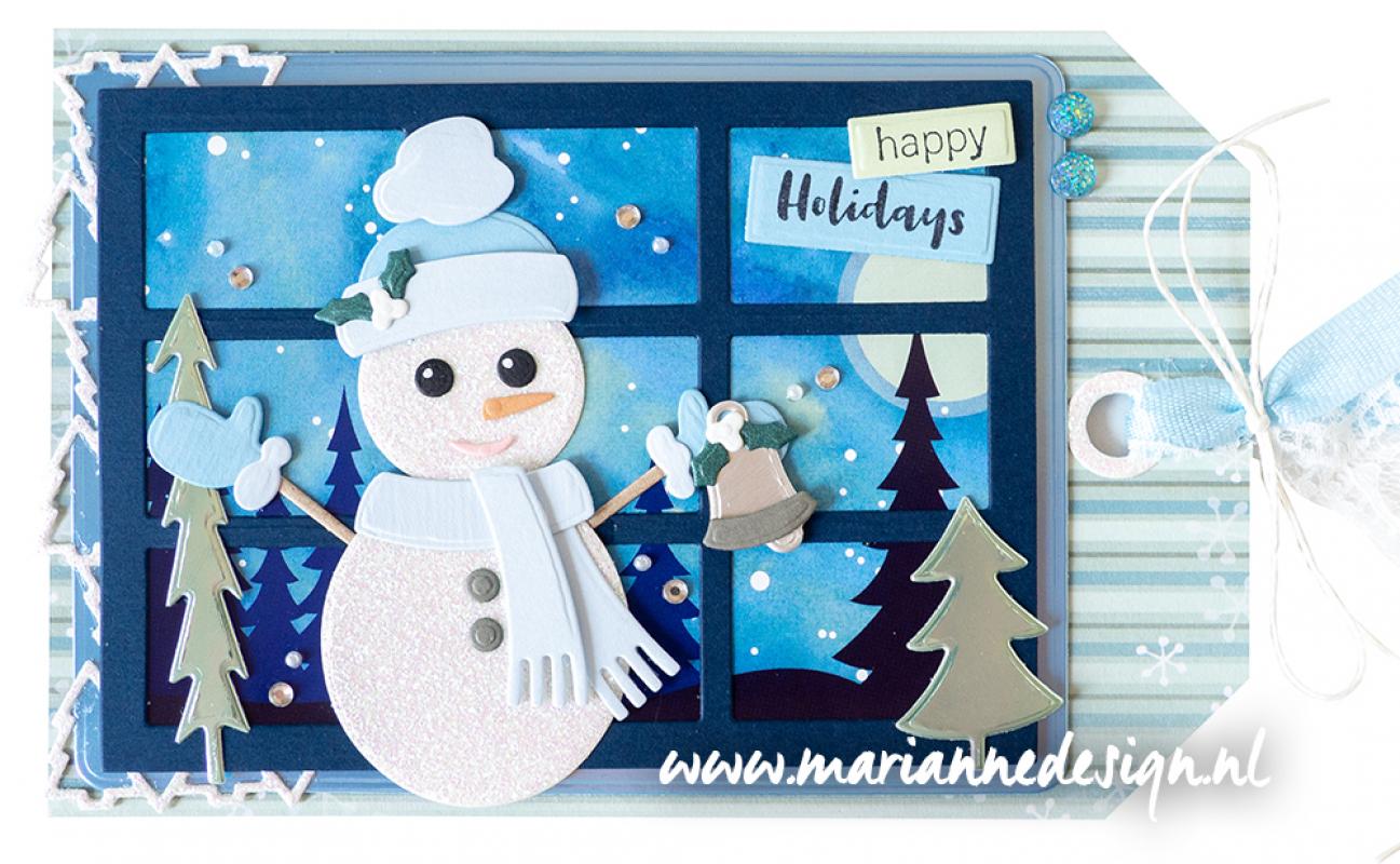 LR0737 Metal Die Marianne Design - Creatables - SNOWY WINDOW A6