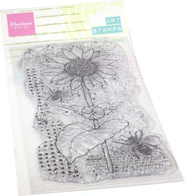 MM1648 Marianne Colorful Silhouettes - ART STAMPS - SUNFLOWER