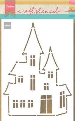 PS8075 Mask Marianne Design - Craft stencil - A5 - HAUNTED HOUSE
