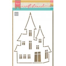 PS8075 Mask Marianne Design - Craft stencil - A5 - HAUNTED HOUSE