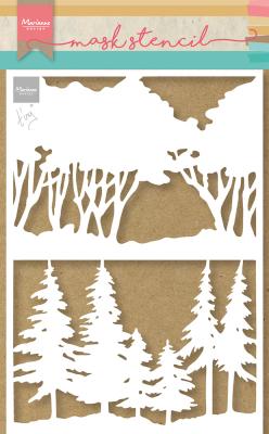 PS8100 Mask Marianne Design - Craft stencil - A5 - TINY'S FOREST