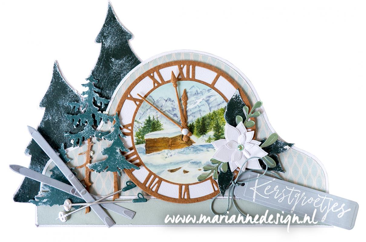 PS8105 Mask Marianne Design - Craft stencil - A4 - FOREST