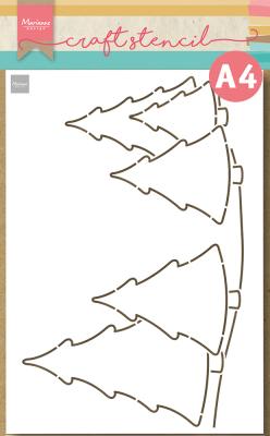 PS8105 Mask Marianne Design - Craft stencil - A4 - FOREST