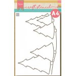 PS8105 Mask Marianne Design - Craft stencil - A4 - FOREST