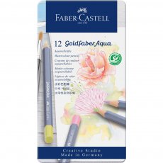Watercolor pencils  Goldfaber aqua- 12 pcs. in metal box