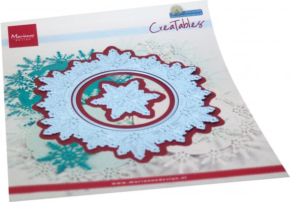 LR0741 Metal Die Marianne Design - Creatables - Petra's Ice Crystals circle
