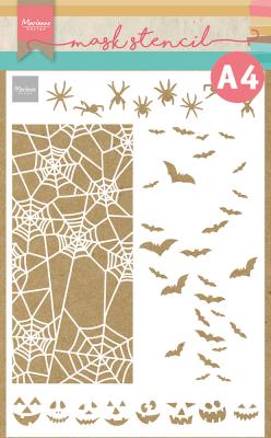 PS8108 Mask Marianne Design - Craft stencil - A4 - Slimline Halloween