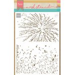 PS8109 Mask Marianne Design - Craft stencil - A5 - Tiny's Bubbles & Sparkles