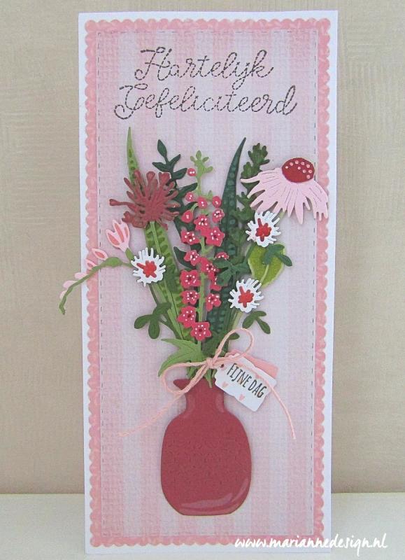 CR1529 Metal Die Marianne Design - CrafTables - FRESH FLOWERS