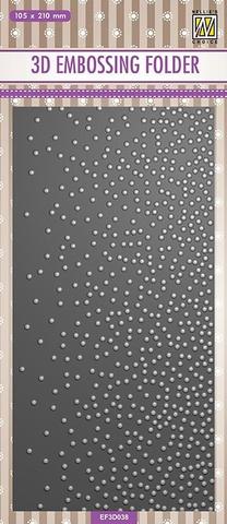 EF3D038 3D Embossing folder - 105x210mm "Snow"