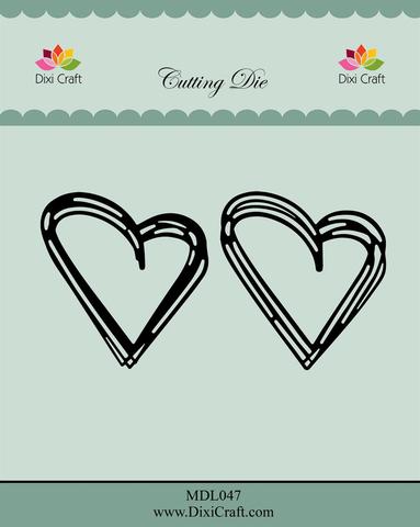 MDL047 Dies Dixi Craft- Sketch Hearts