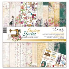 LX-21-50 Sewing stories - zestaw papierów - 30,5 cm x 30,5 cm - Lexi Design