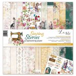LX-21-50 Sewing stories - zestaw papierów - 30,5 cm x 30,5 cm - Lexi Design