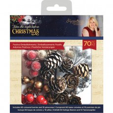 S-TNBC-FESTEMB  Sara Signature 'Twas the Night Before Christmas - Festive Embellishments