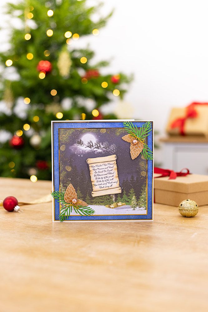 S-TNBC-MD-FEFOL Sara Signature 'Twas the Night Before Christmas - Metal Die - Festive Foliage