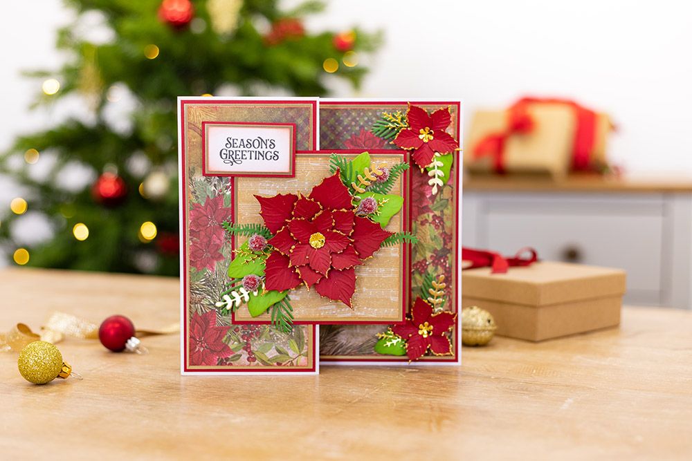 S-TNBC-MD-FEFOL Sara Signature 'Twas the Night Before Christmas - Metal Die - Festive Foliage