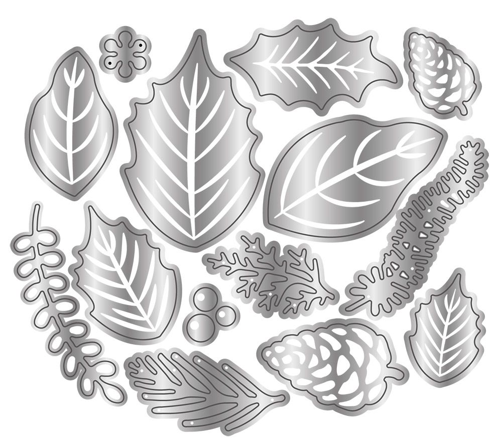 S-TNBC-MD-FEFOL Sara Signature 'Twas the Night Before Christmas - Metal Die - Festive Foliage