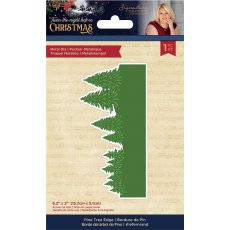 S-TNBC-MD-PTEDG Sara Signature Twas the Night Before Christmas - Metal Die - Pine Tree Edge