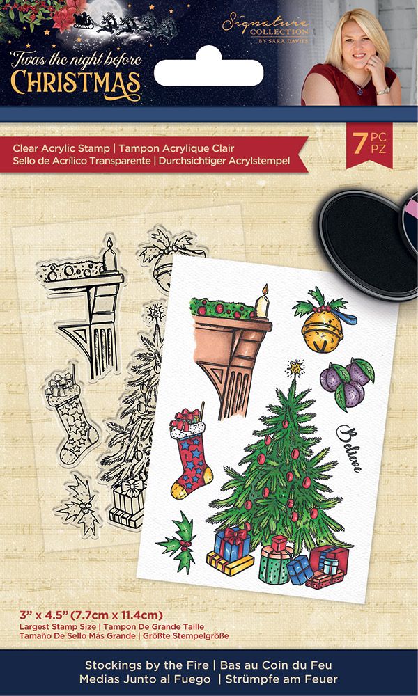 S-TNBC-ST-SBTF Acrylic Stamp - Stockings by the Fire