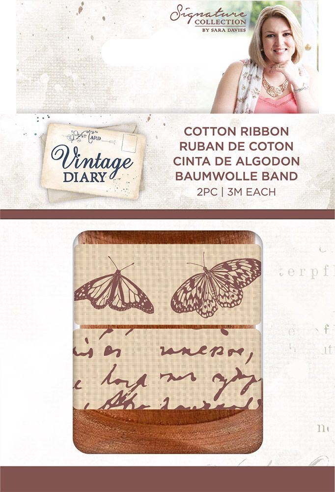 S-VD-RIB-COT Vintage Diary - Cotton Ribbon Pack