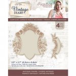 S-VD-STD-ANTFR Vintage Diary- Stamp & Die - Antique Frame
