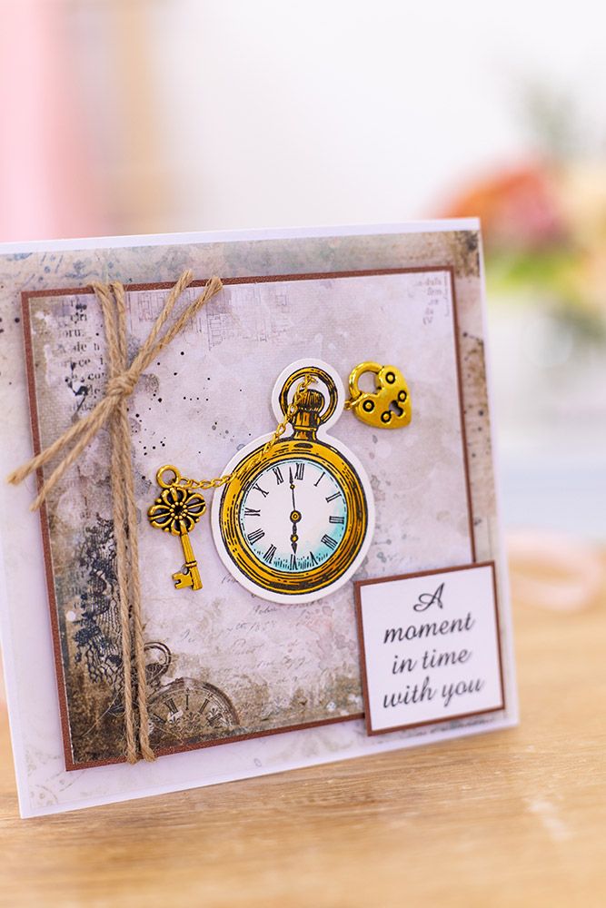 S-VD-STD-POCKW Vintage Diary- Stamp & Die - Pocket Watch
