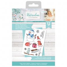 S-WC-ST-WINWO  Sara Signature Watercolour Christmas Acrylic Stamp Set - Winter Wonderland