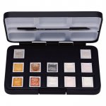 20808640 Van Gogh • Watercolour pocket box specialty colours with 12 colours in half pans