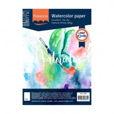 2911-4003 Watercolour paper texture White A4 10pcs 300g
