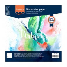 2911-4004 Florence Watercolor paper texture Intense White - 30,5x30,5cm