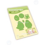 45.7811 Metal Die Leane Creatief -Birthday-Baby-Easter chicks cut and embossing die
