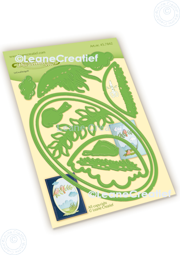 45.7842 Metal Die Leane Creatief - Diorama Spring cut and embossing die
