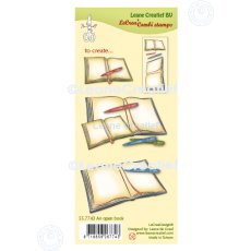 55.7743 Leane Creatief Acrylic Stamp -  An open book
