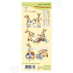 55.7750 Leane Creatief Acrylic Stamp - The world of Bunnies