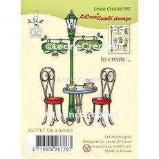 55.7767 Leane Creatief Acrylic Stamp - On a terrace
