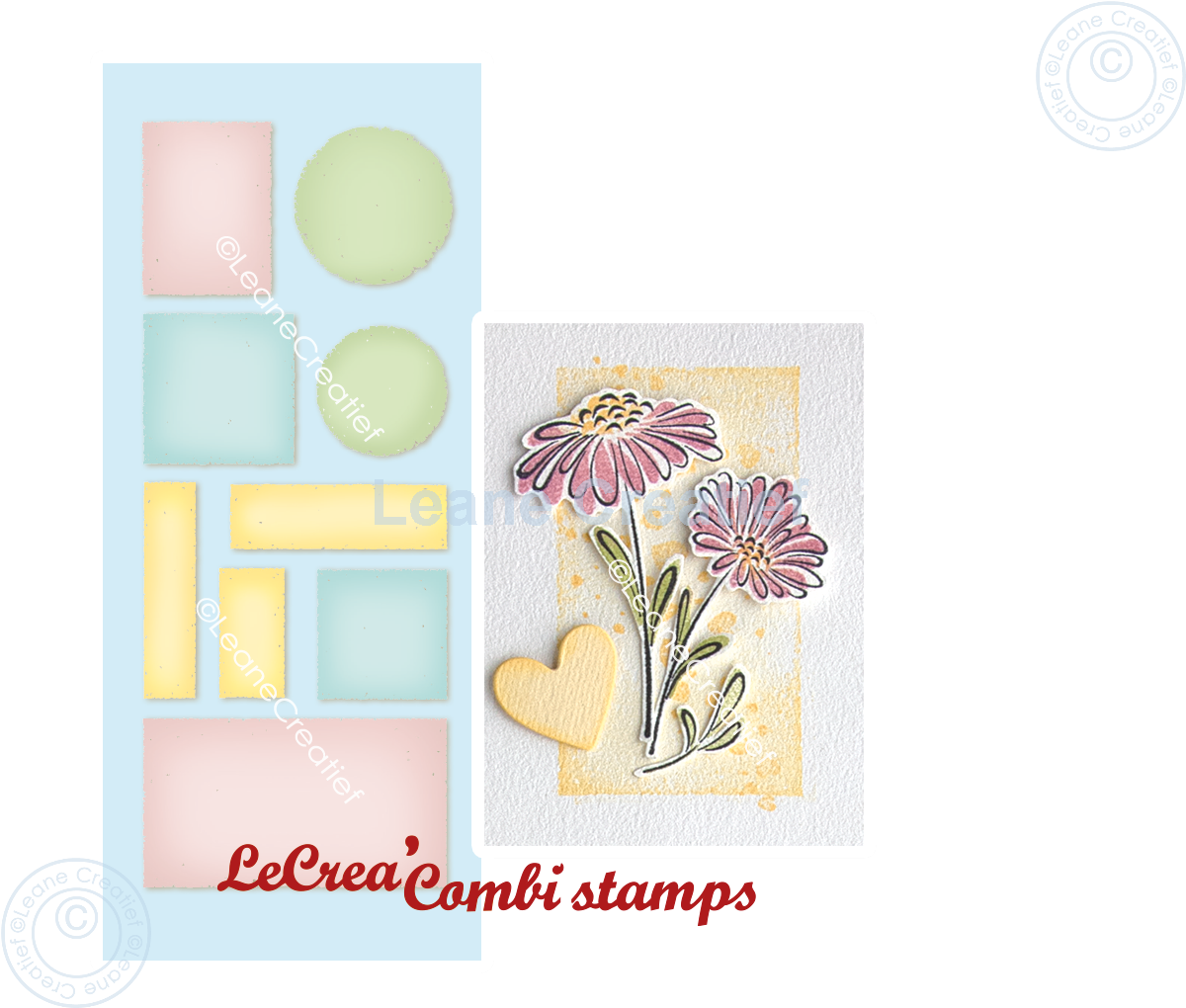 55.7781 Leane Creatief Acrylic Stamp - Background frames