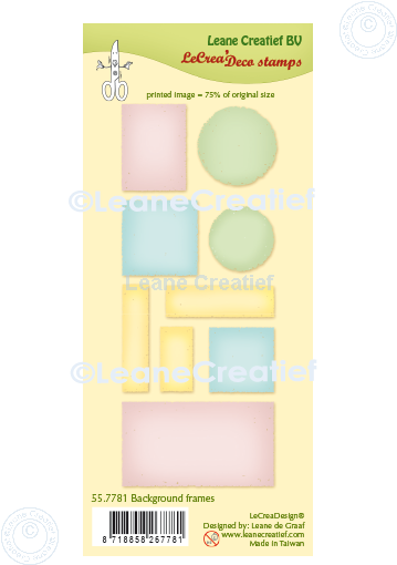 55.7781 Leane Creatief Acrylic Stamp - Background frames