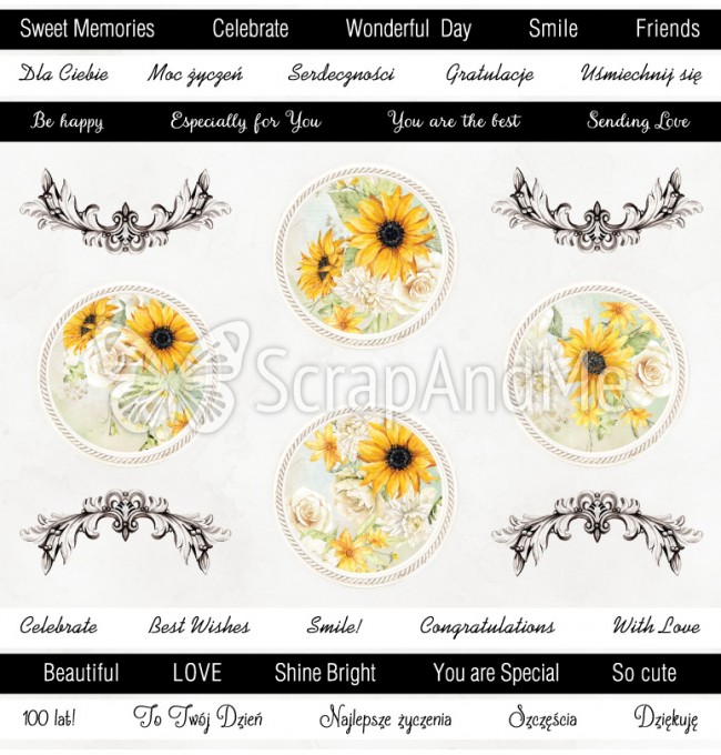 S-14 Sunflowers ScrapAndMe