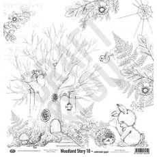 CP-WS10 Watercolor paper-Craft & You Design 30.5x30.5 WOODLAND STORY 10