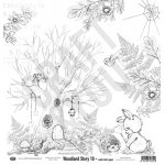 CP-WS10 Watercolor paper-Craft & You Design 30.5x30.5 WOODLAND STORY 10