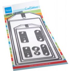 CR1576 Metal Die Marianne Design - CrafTables - SLIMLINE - TAGS