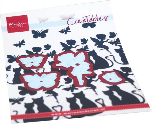 LR0743 Metal Die Marianne Design - Creatables - SILHOUETTE FAIRY & BUTTERFLIES