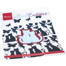 LR0744 Metal Die Marianne Design - Creatables -  SILHOUETTE CATS IN LOVE