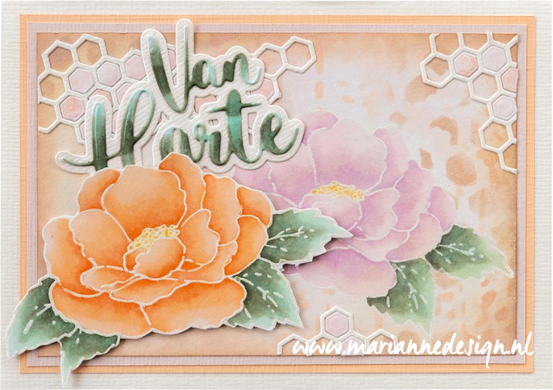 TC0891 Tea Rose - Lily STAMP & DIE SET
