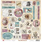CP-TO07 One-sided paper-elements-Craft & You Design 30.5x30.5 TIME OBSESSION 07