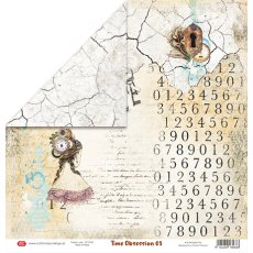CP-TO03 Double-sided paper Craft & You Design 30.5x30.5 TIME OBSESSION 03